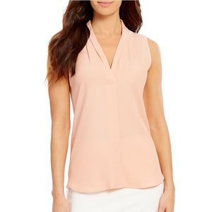 Calvin Klein pink sleeveless blouse